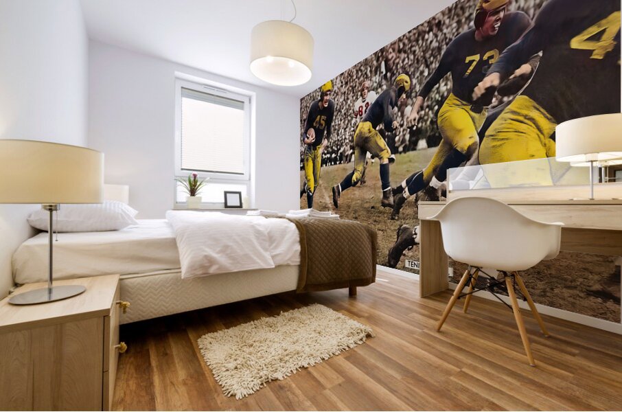 1945 Michigan Wolverines Football Art Mural print