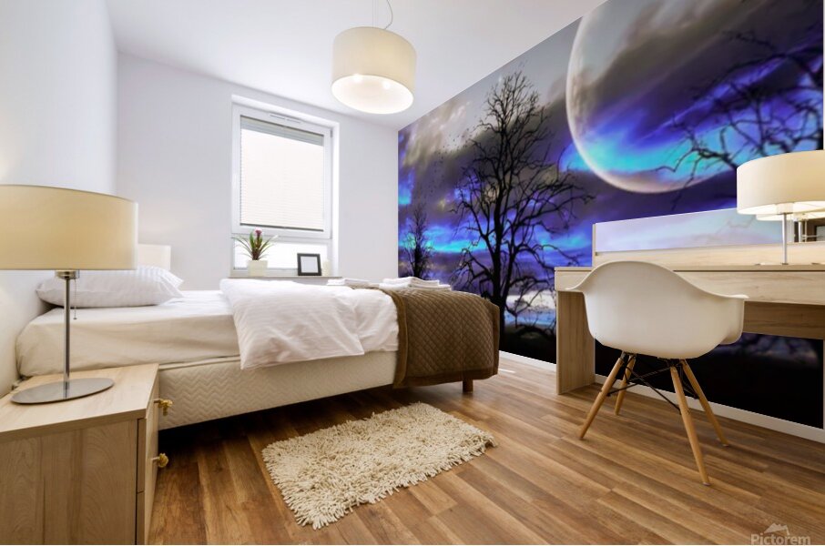 Night Moon Mural print