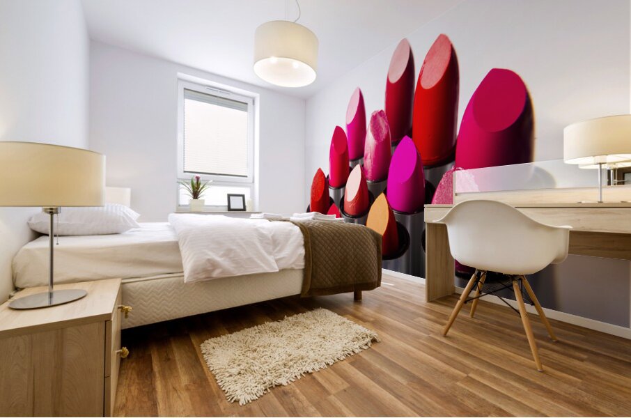 Tipping the cosmetic pallet Mural print