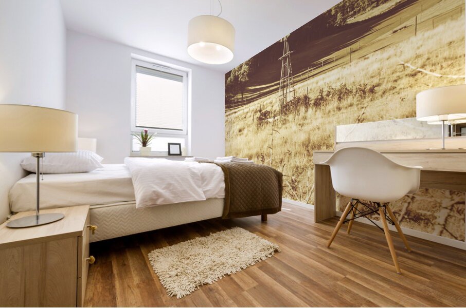 Rural farm ranch Mural print