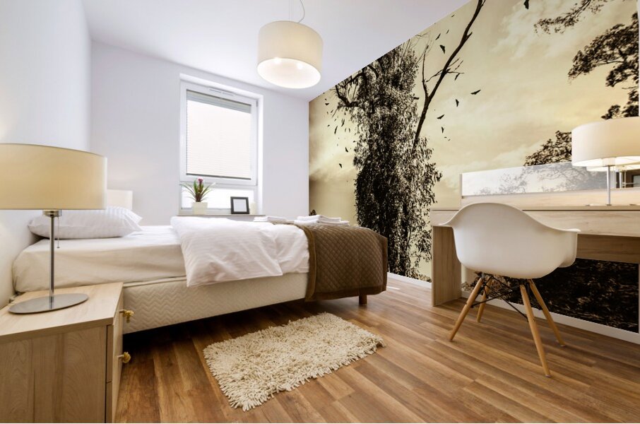 Mourning tree Mural print