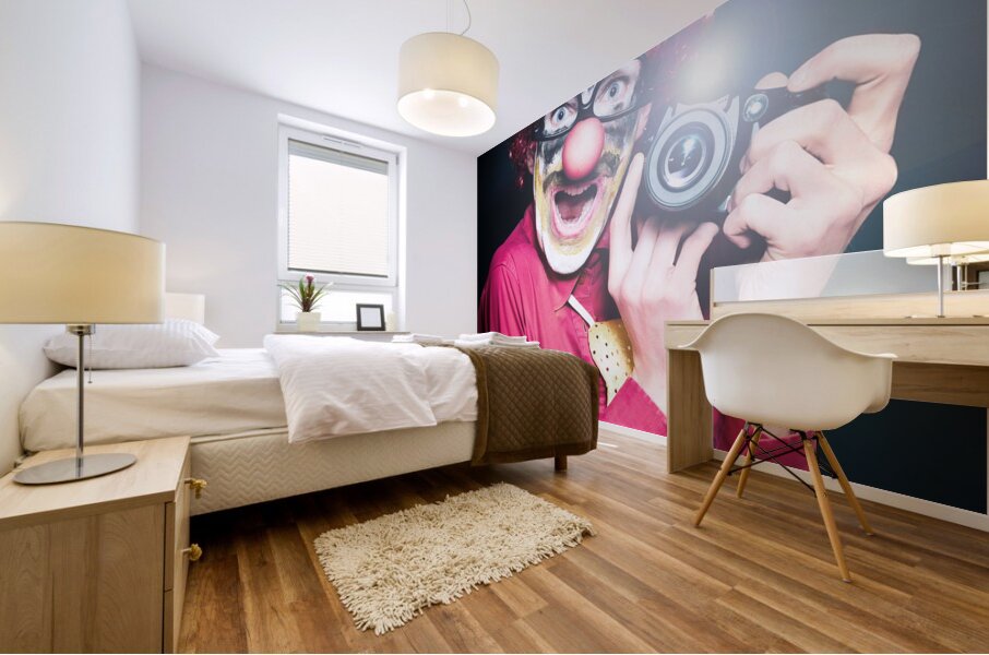 Paparazzi Taking Photograph At Red Carpet Event Mural print