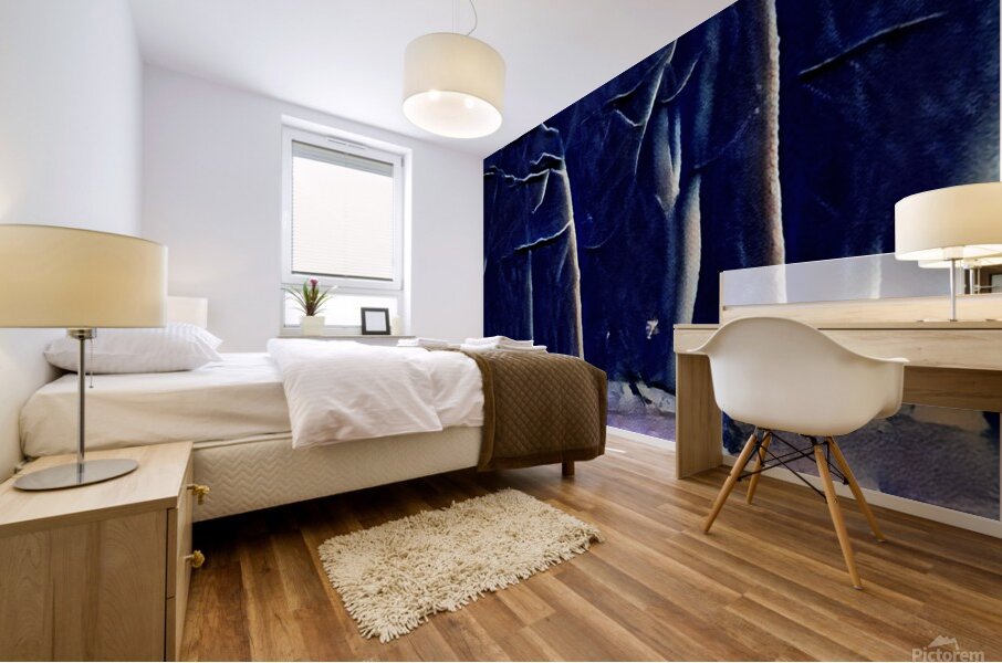 Midnight Snowfall Mural print