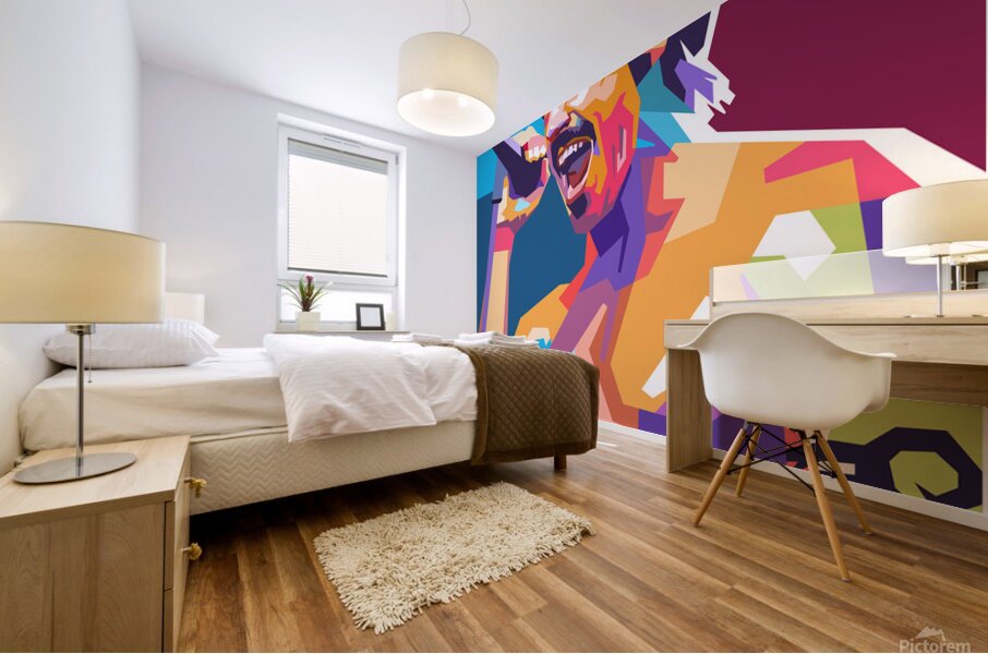 Anthony Kiedis art Mural print