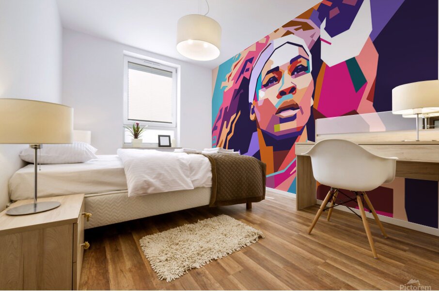 Serena Williams art Mural print