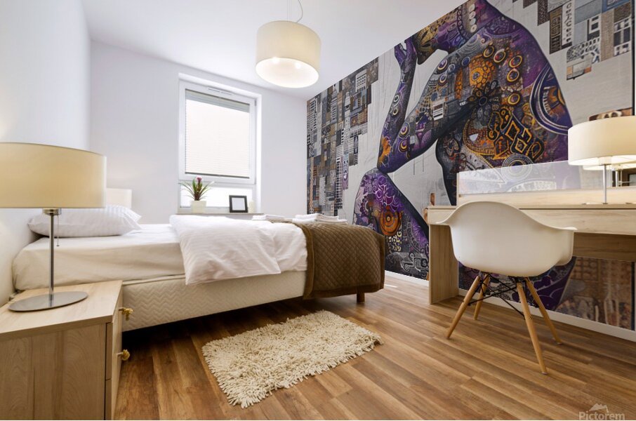 001 AI11 001 AI1 Emotion of vibrantly patterned c Mural print