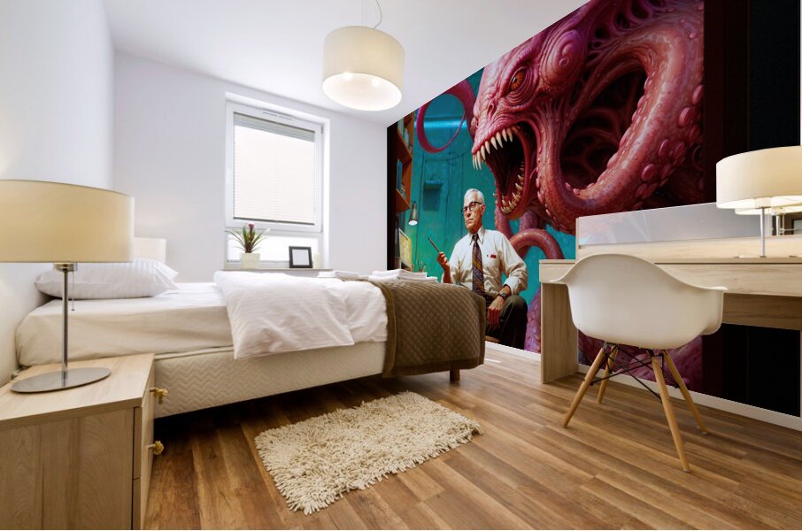 You See This Is The Problem With Monsters Poor Attitude Astounding AI Concept Art by Xzendor7 Mural print