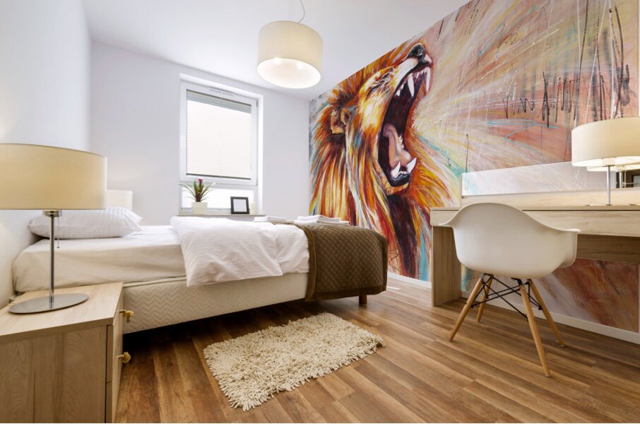 He Roars  Mural print