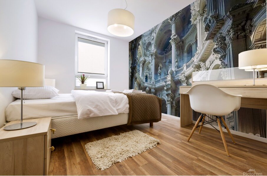 Baroque Architecture by Michael Woodard Mural print