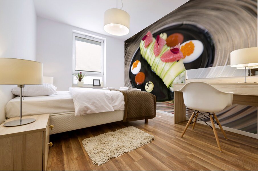 Avocado Crab Roll Roulade Mural print