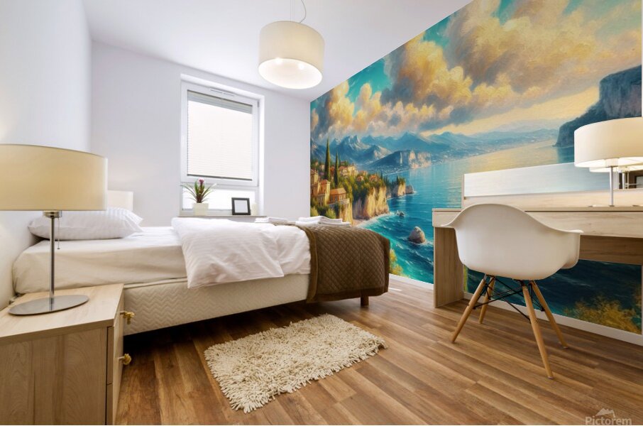 Tranquility by the Sea by Michael Woodard  Mural print