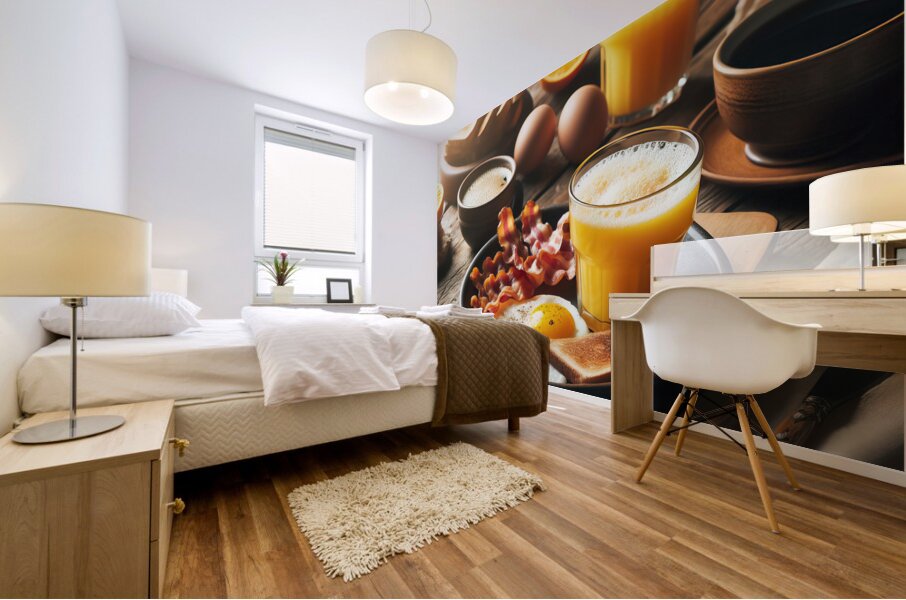 American breakfast 13 Mural print