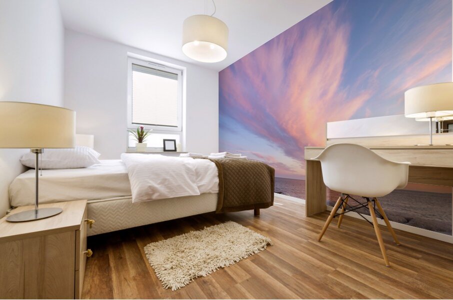 Cotton Candy Sunset Mural print