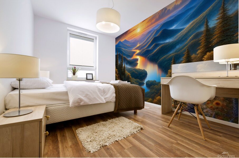 Sunrise Blue Ridge Mountains  Mural print