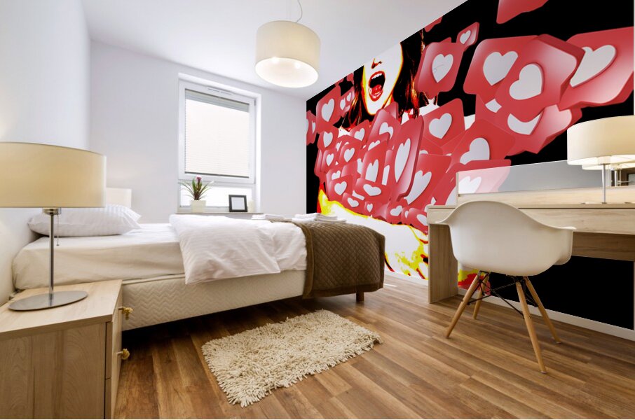 The Scream Mural print