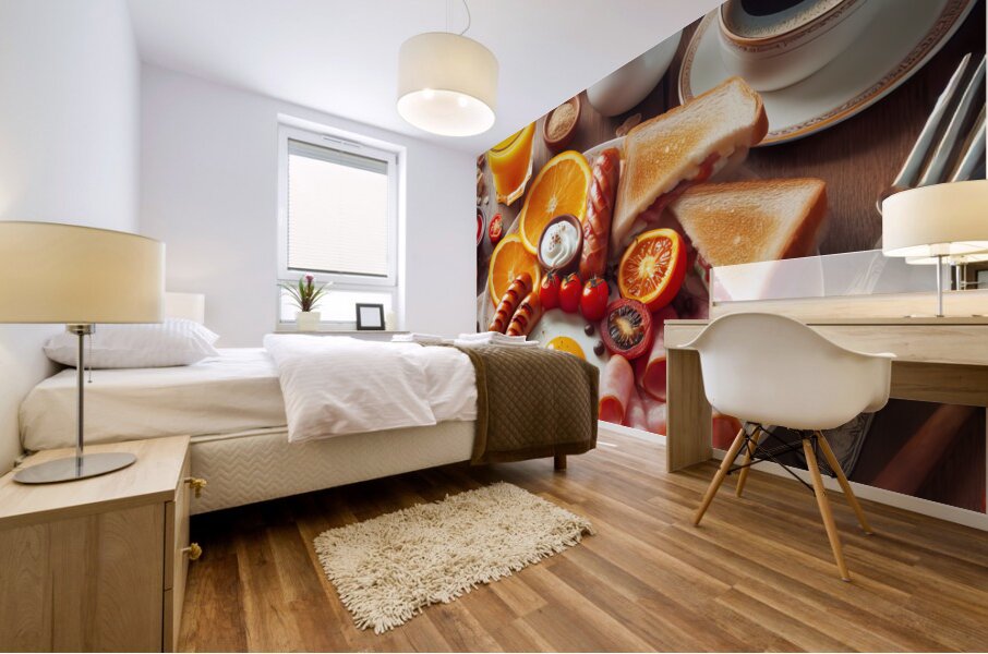 English breakfast 14 Mural print
