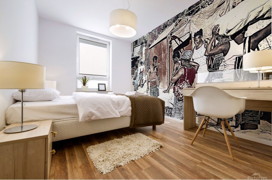 market day Mural print