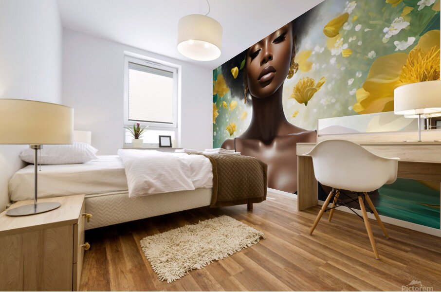 AFRICAN WOMAN PORTRAIT   IMG 9330 Mural print