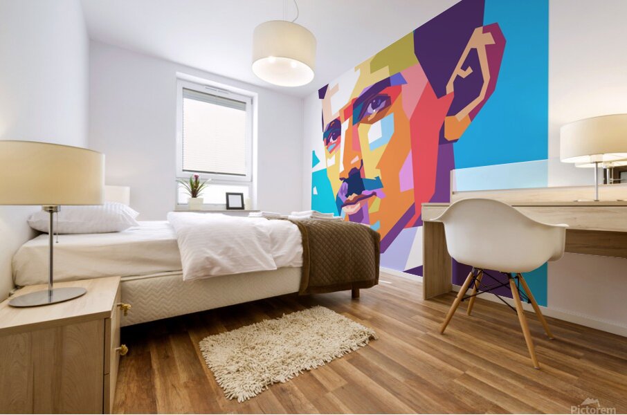 Nikola Tesla art Mural print