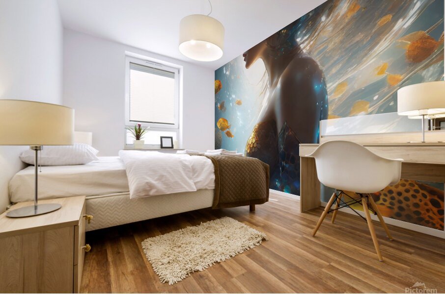 BEAUTIFUL GOLDEN WOMAN    IMG 2313 Mural print