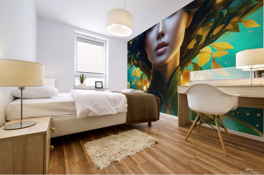 COLORFUL TREE WOMAN    IMG 2408 Mural print