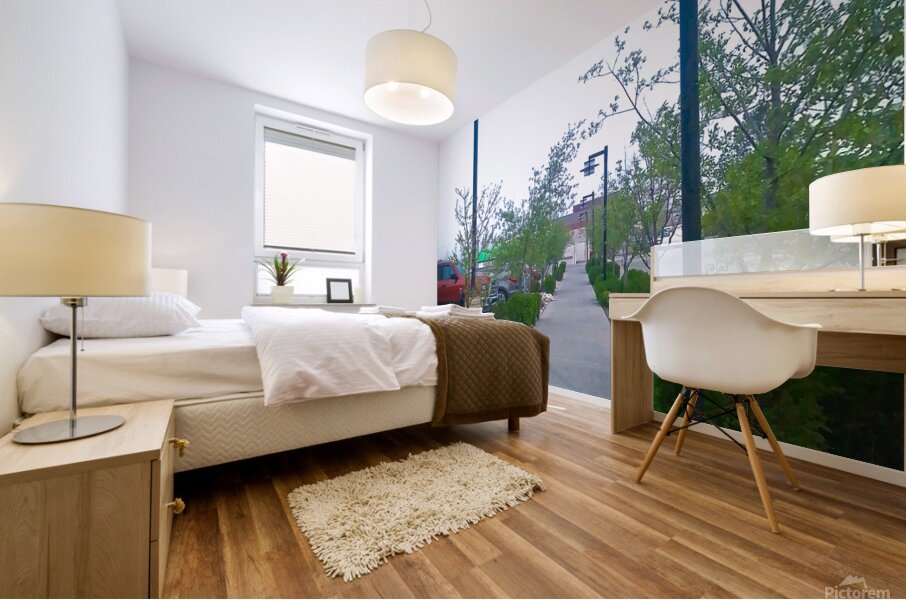 Towards The Base Mural print