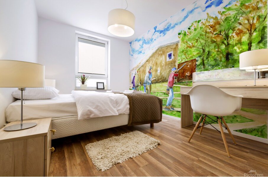 Skeet Shooting Mural print