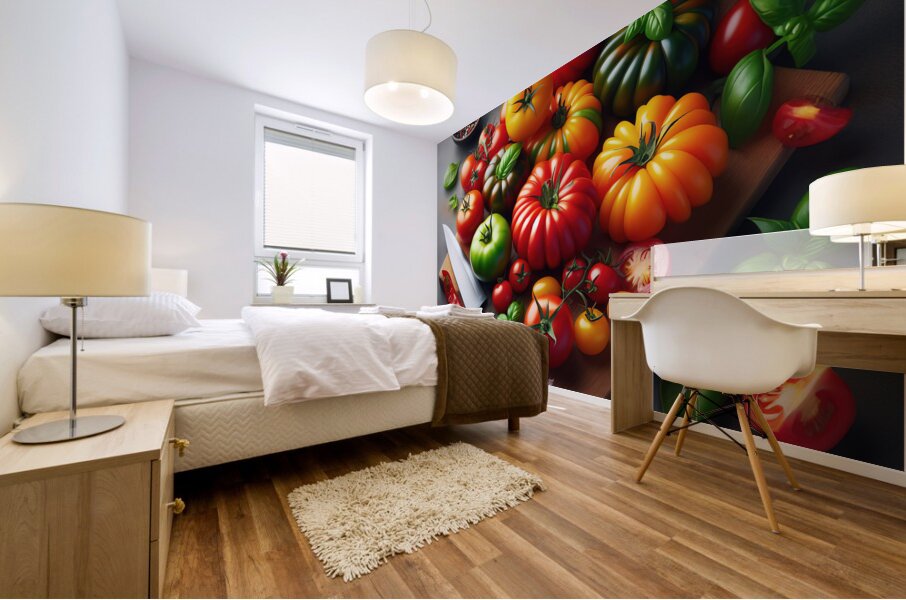 Tomatoes food photography 12 Mural print