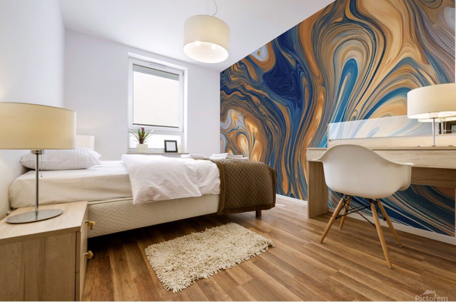 0 Fluid Art  Pouring techniques to create marbled Mural print