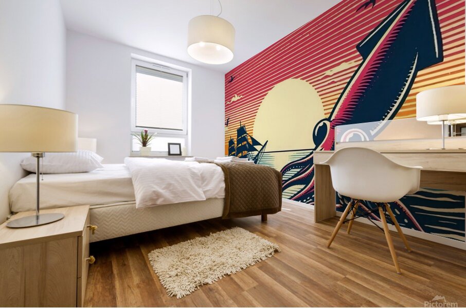 Giant Squid  Mural print