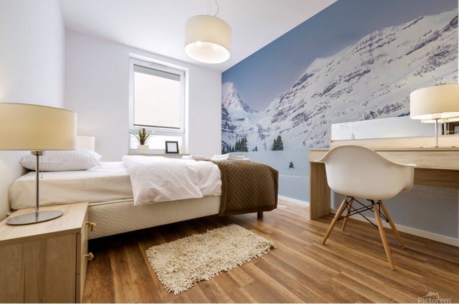 Assiniboine Lodge Cabins Mural print