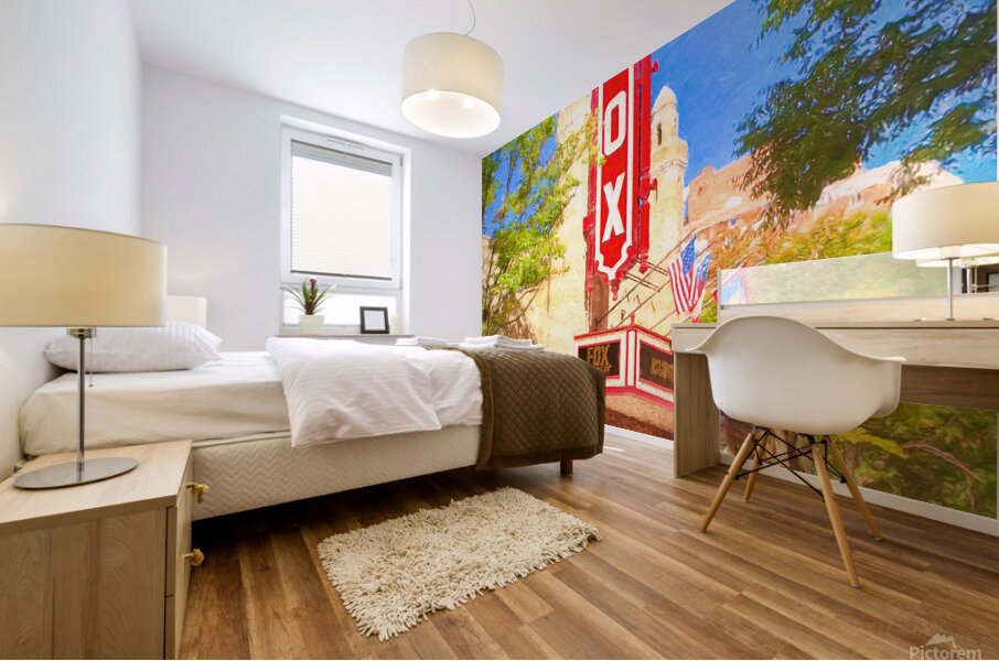 Historic Fox Theatre on Peachtree Street in Atlanta Georgia Mural print