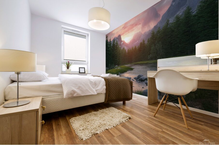 very beautiful pictures of nature 3d  Mural print