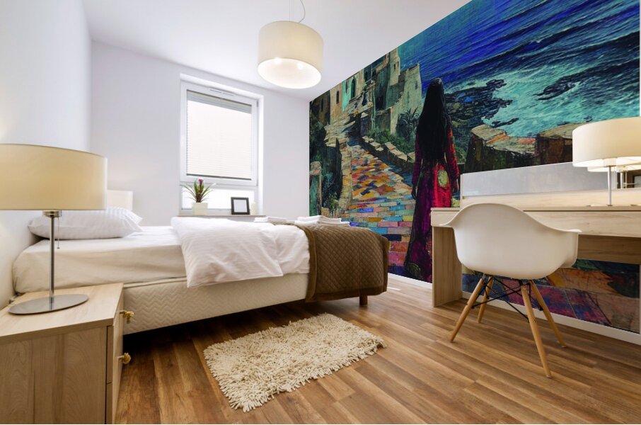 Ocean Gaze: Large Acrylic Art Deco Wall Art by Design Delight Mural print