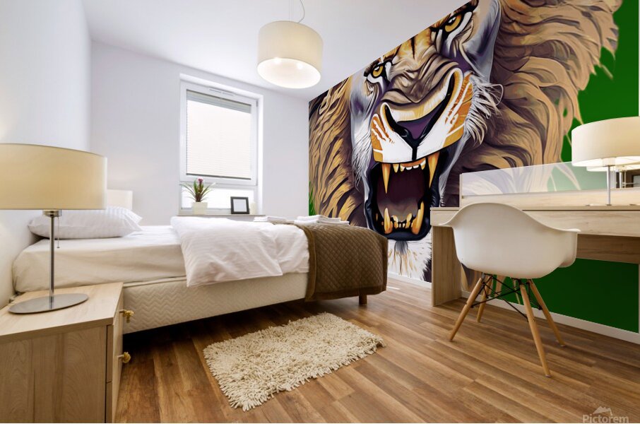 Lion head 13 Mural print