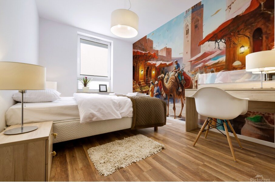 a vibrant and captivating art print capturing the Mural print