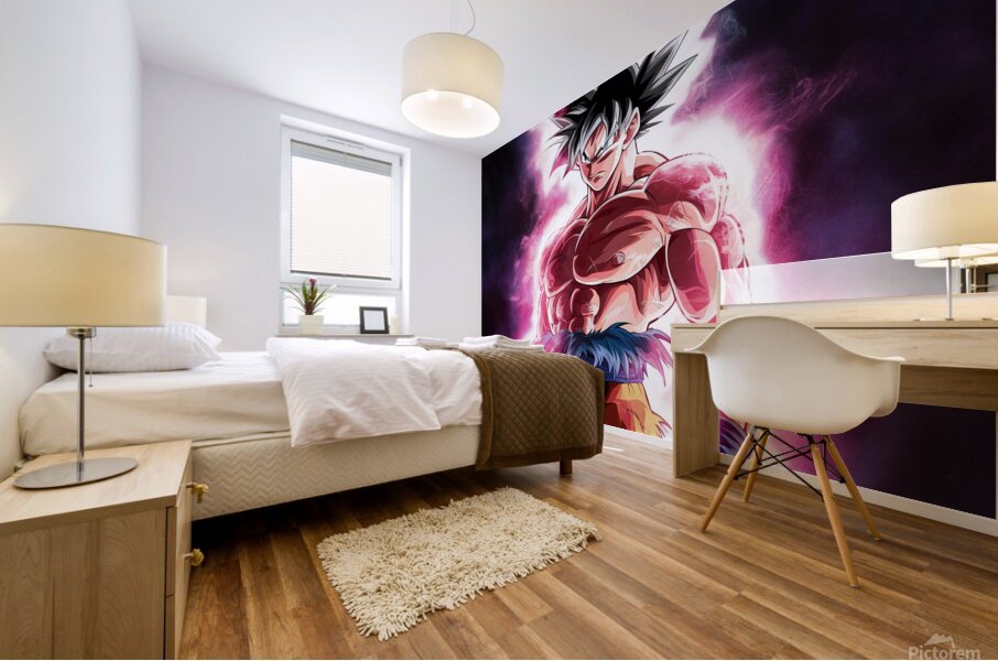 dramatic shadows Goku Mural print