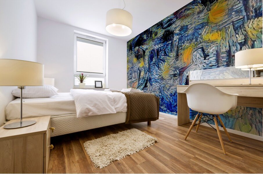 Nocturne in Swirls Mural print