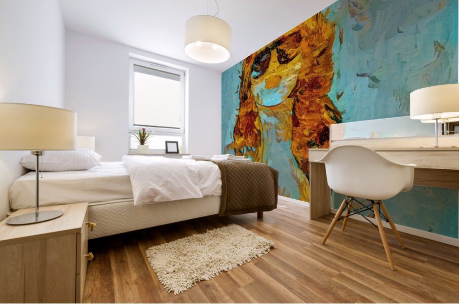 Golden Gaze Mural print