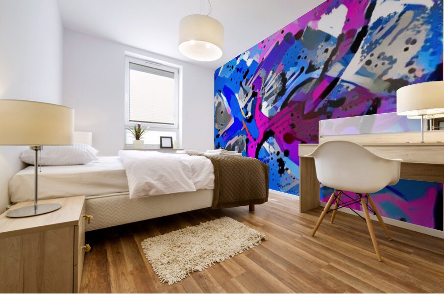 Electric Bloom Mural print