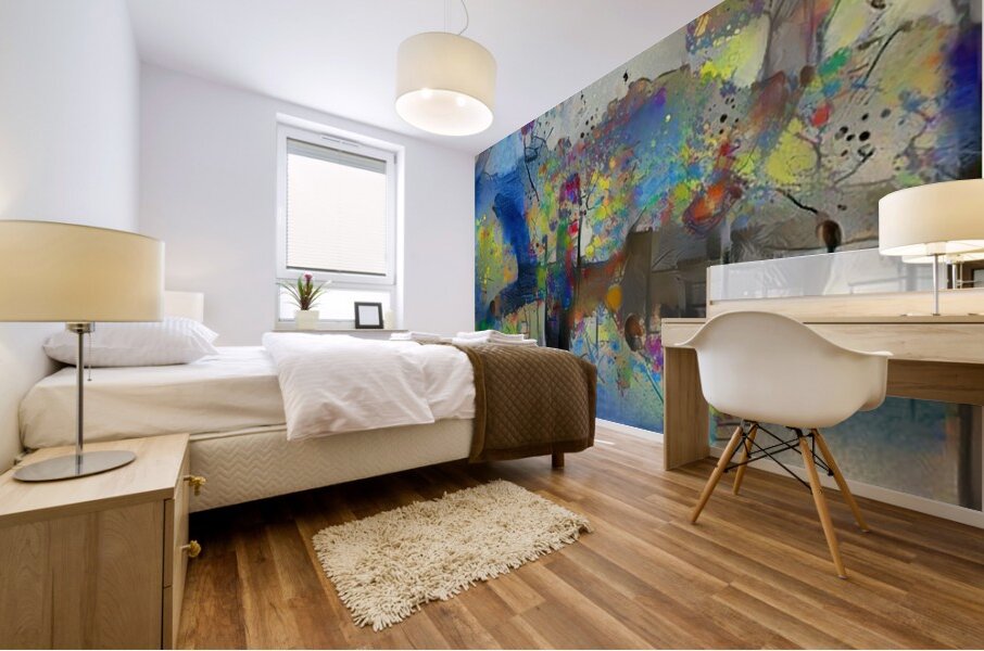 Surreal Skyline Mural print