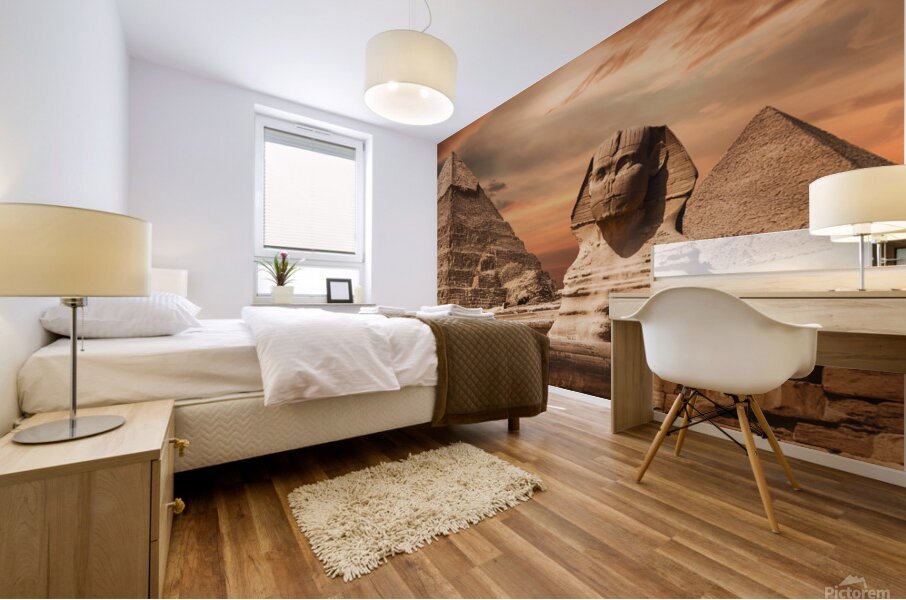 An egypt pyramids Mural print