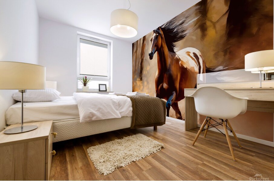 Arabian horse Mural print