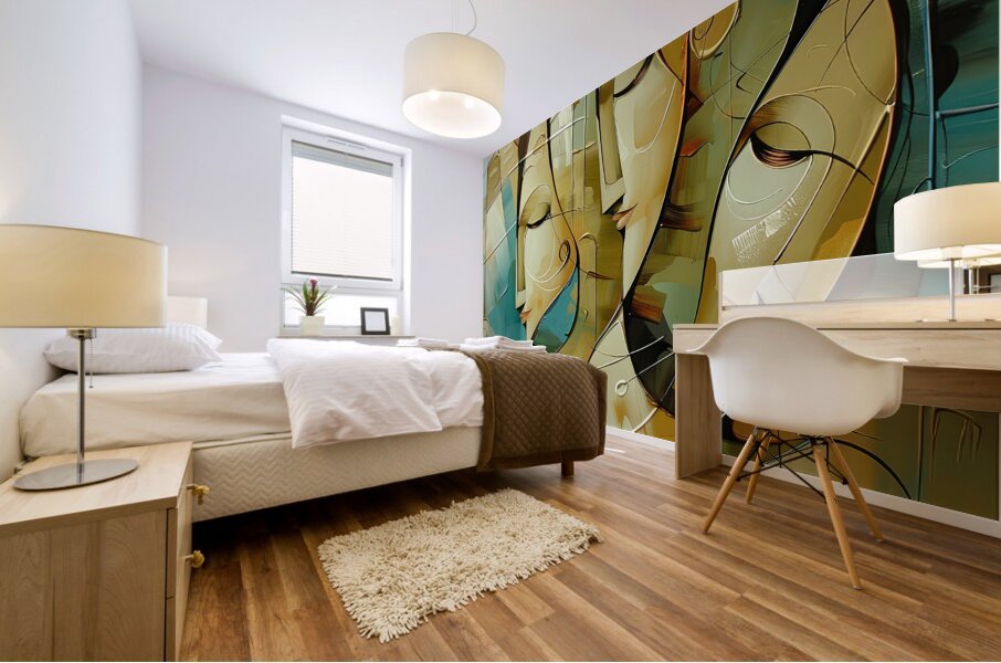 women faces style Mural print