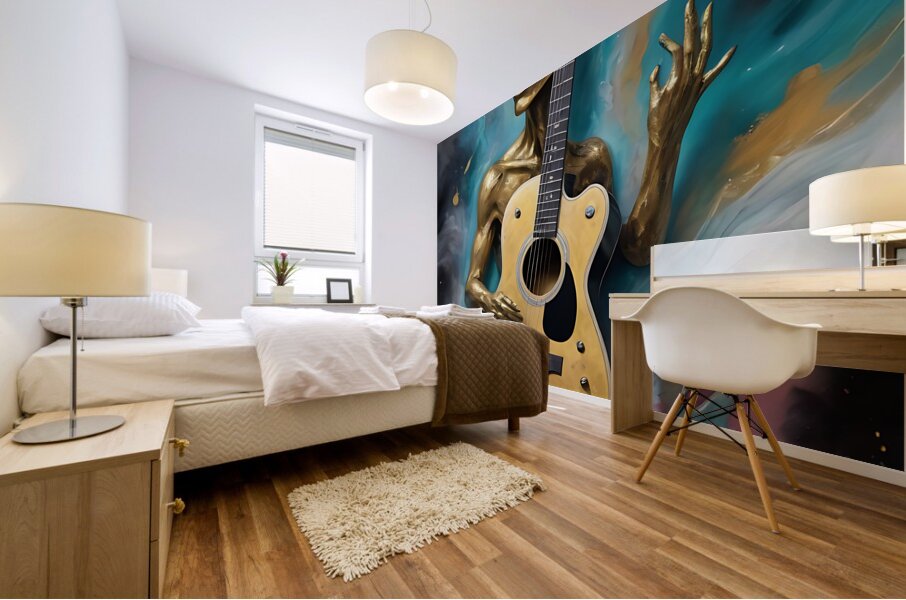 Guitar Ghost 8 Mural print