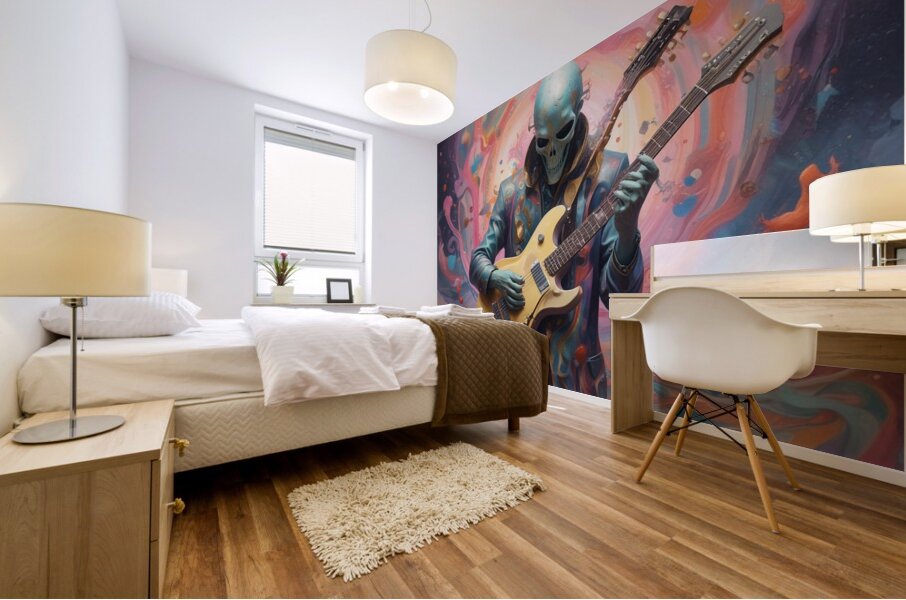 Guitar Ghost 27 Mural print