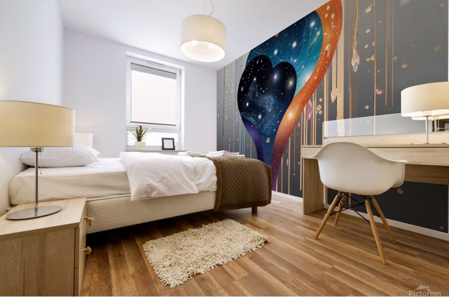 the galaxy of love Mural print