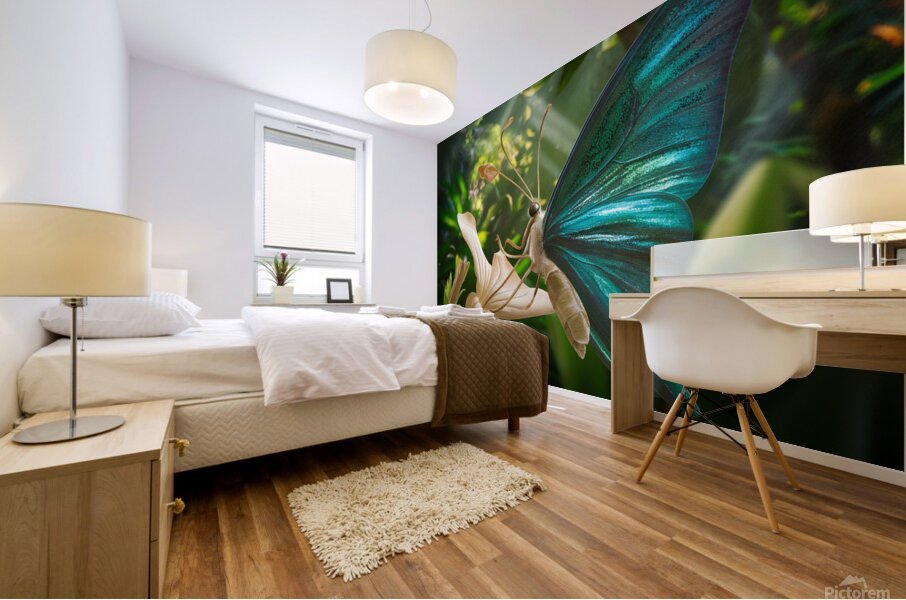 vibrant butterfly Mural print