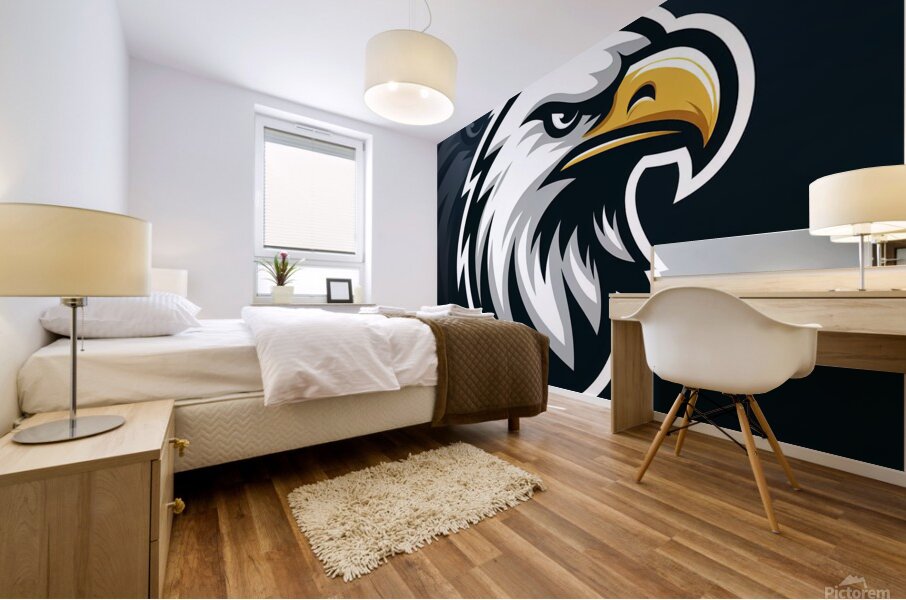 Head eagle 16 Mural print