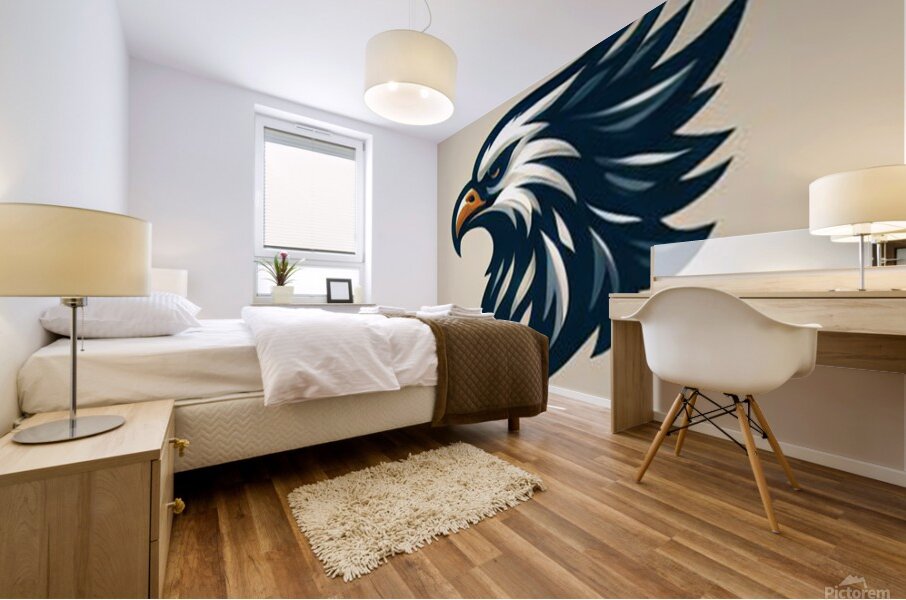 head eagle 18 Mural print